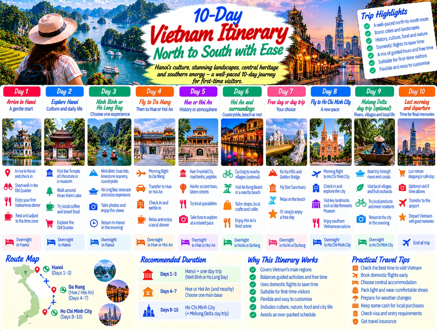 10-Day Vietnam Itinerary: North to South with Ease